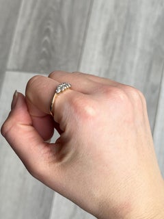 Edwardian Diamond and 18 Carat Gold Double Row Band