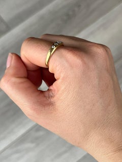 Edwardian Diamond and 18 Carat Gold Five-Stone Band Ring