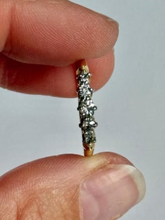 Edwardian Diamond and 18 Carat Gold Five-Stone Band Ring