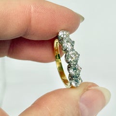 Edwardian Diamond and 18 Carat Gold Five-Stone Band Ring