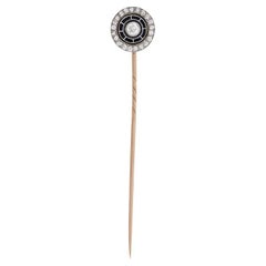 Edwardianische Diamant- und Emaille-Ansteckbrosche, um 1910