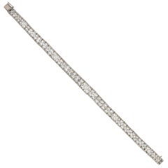 Edwardianisches Diamant- und Perlenarmband von Skinner & Co