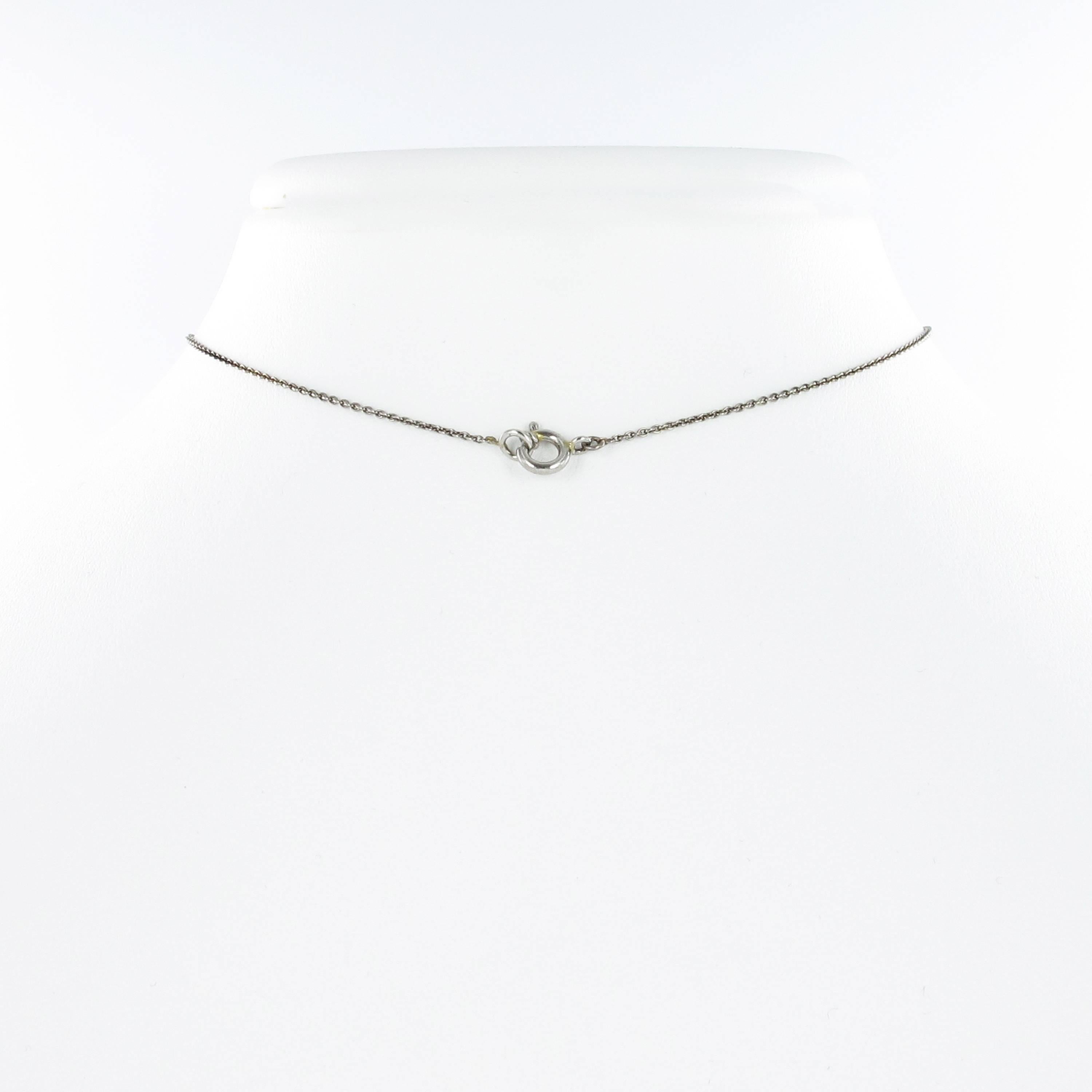 Women's or Men's Edwardian Diamond and Pearl 'Lavalière' Pendant Necklace