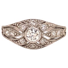 Edwardian Diamond and Platinum Engagement Ring
