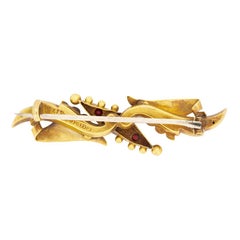 Edwardian Diamond and Ruby Brooch, hallmarked 1909