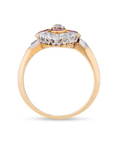 Edwardian Diamond and Ruby Ring