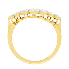 Edwardian Diamond Boat Dress Ring, circa 1910