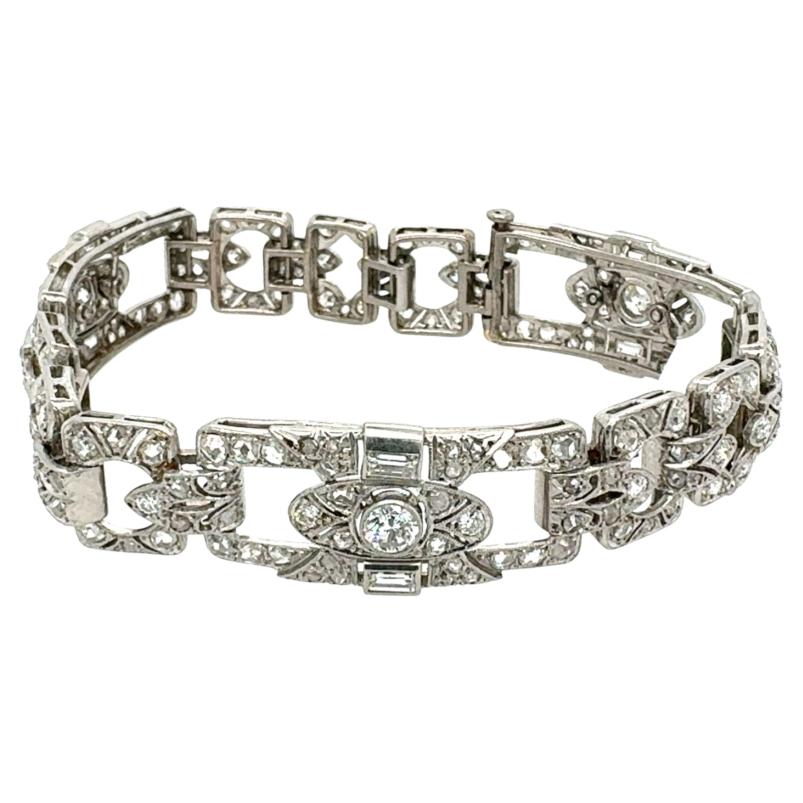 Edwardianisches Diamantarmband 7,00 Karat