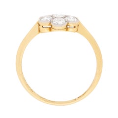 Edwardian Diamond Cluster Engagement Ring, circa 1910s