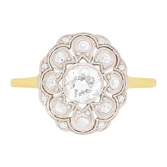 Edwardian Diamond Cluster Ring, circa 1910