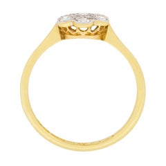 Edwardian Diamond Daisy Cluster Ring, circa 1910