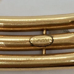 Edwardian Diamond Emerald Bangle Snake Bracelet Silver 14K Gold American 1900s