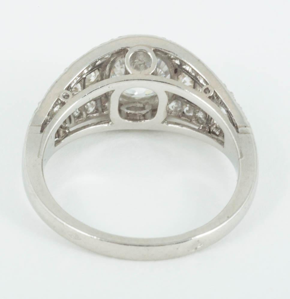 Women's Edwardian Diamond Engagement Ring For Sale
