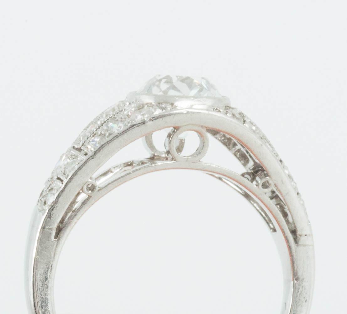 Edwardian Diamond Engagement Ring For Sale 1
