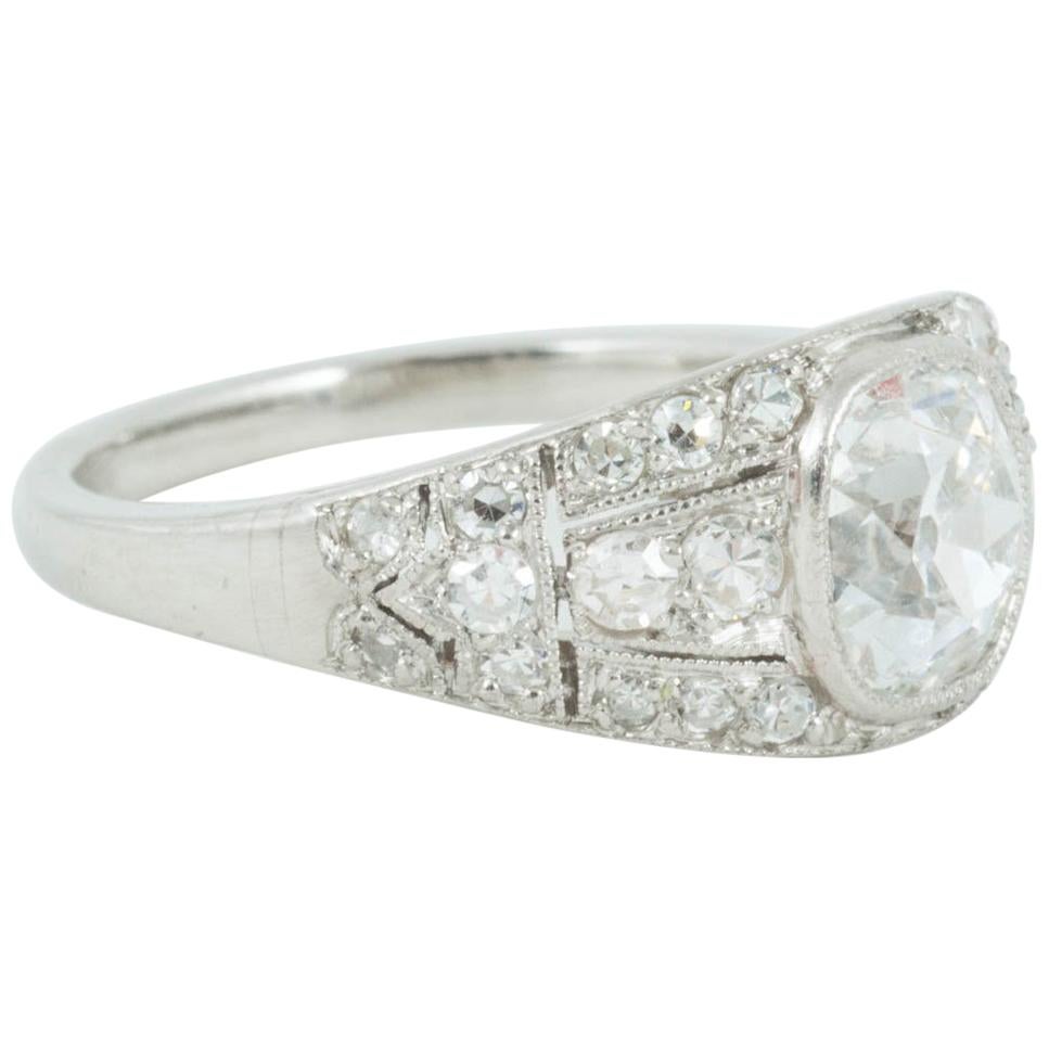 Edwardian Diamond Engagement Ring For Sale
