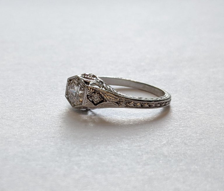 Edwardian Diamond Engagement Ring 'GIA Certified' For Sale at 1stDibs edwardian engagement
