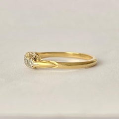 Edwardian Diamond Five-Stone 18 Carat Gold Ring
