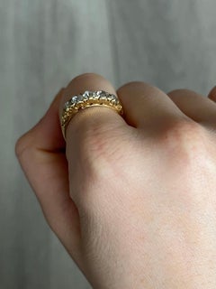 Edwardian Diamond Five-Stone 18 Carat Gold Ring