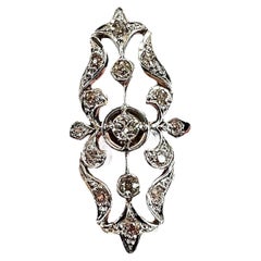 Edwardian Diamond Gold Platinum Dinner Ring circa 1910