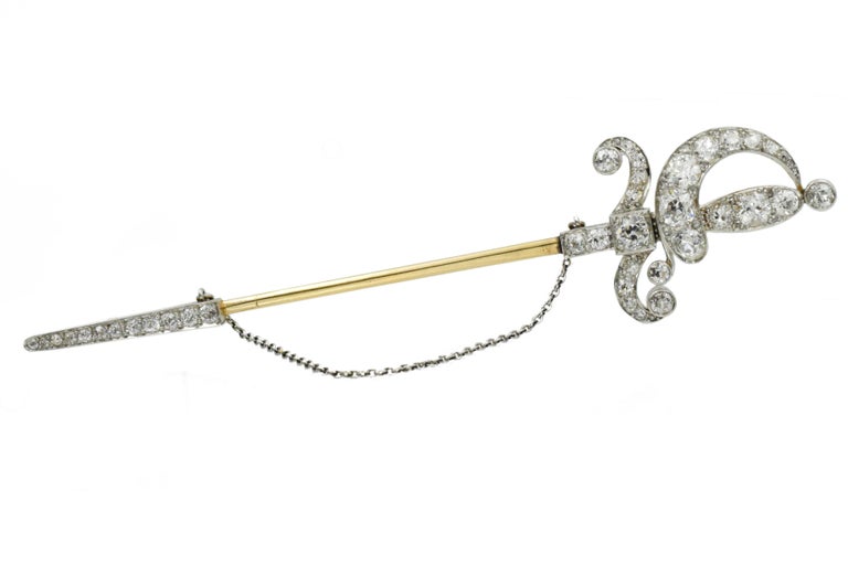 Edwardian Diamond Jabot For Sale at 1stDibs jabot for sale