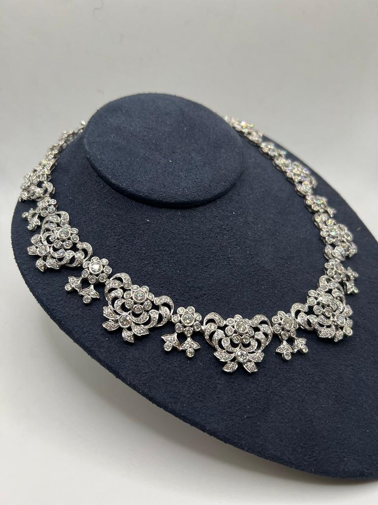 Diamant-Halskette im edwardianischen Stil 1