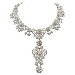 Diamant-Halskette im edwardianischen Stil