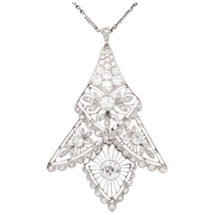 Edwardian Diamond Pendant, 1910s