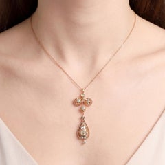 Edwardian Diamond Pendant Circa 1910