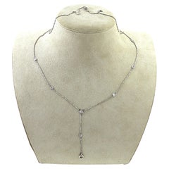 Edwardian Diamond, Platinum, Lorgnette Chain Necklace