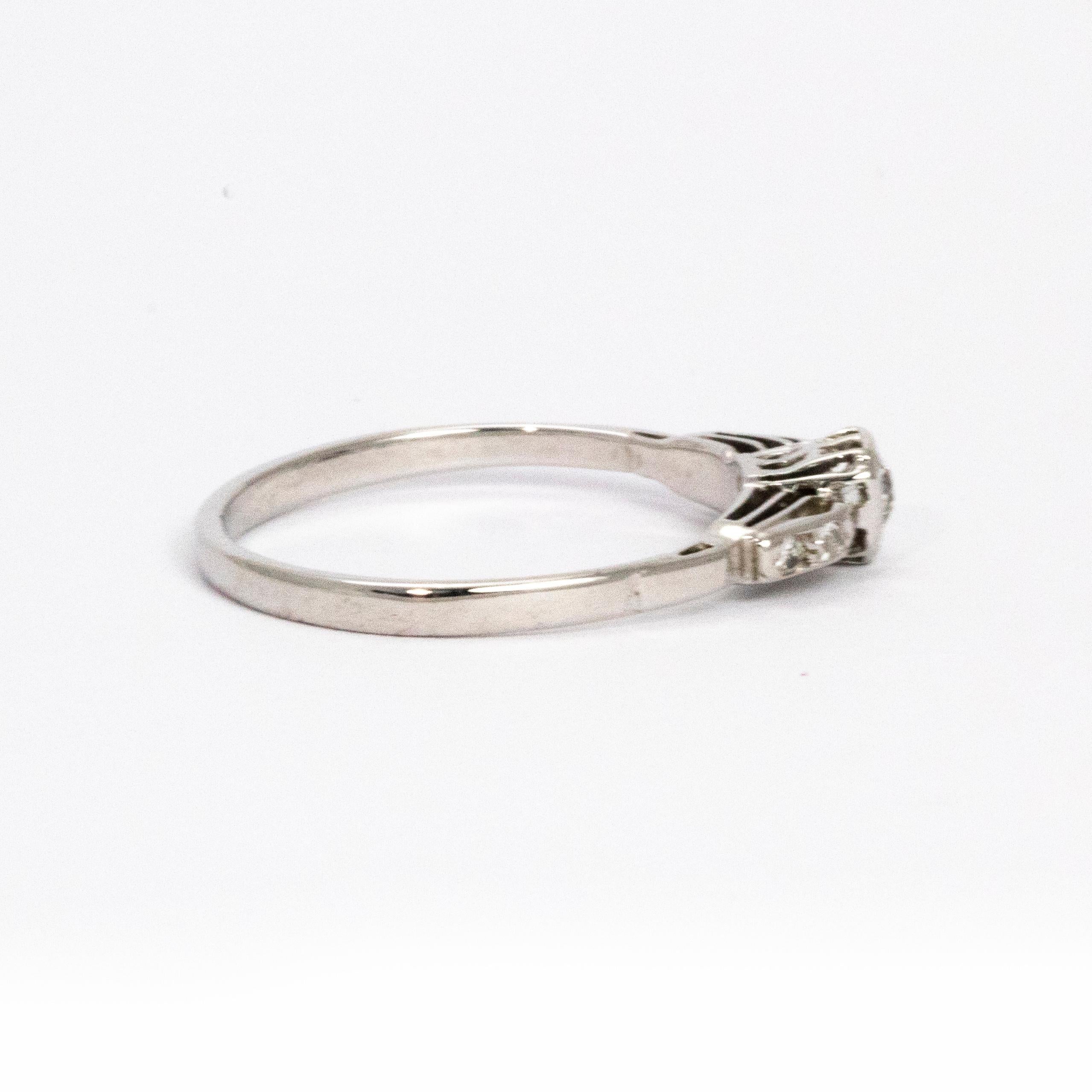 Edwardian Diamond Platinum Ring 1
