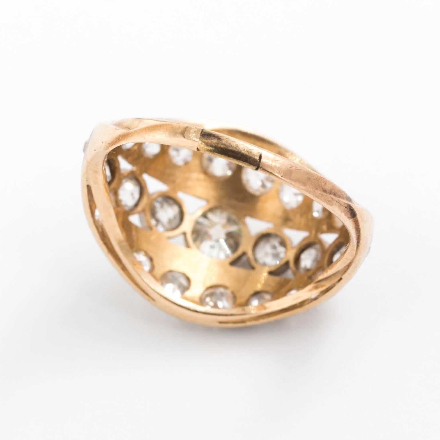 Edwardian Diamond Ring, carat 1910 For Sale 4