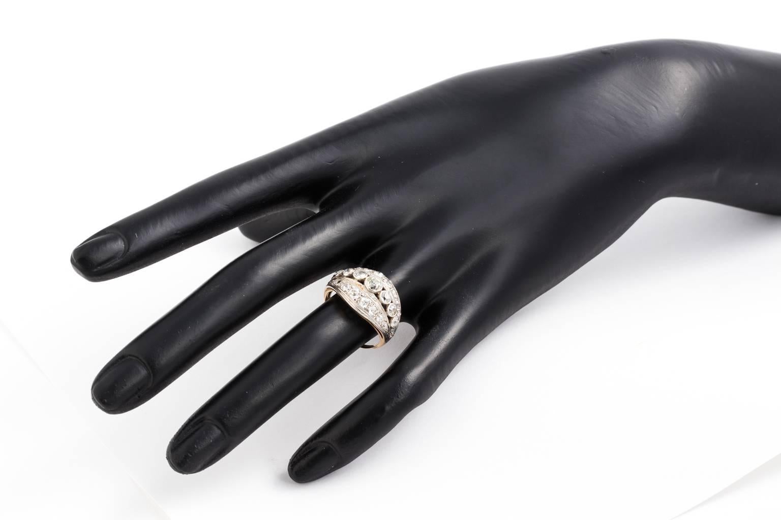 Edwardian Diamond Ring, carat 1910 For Sale 5