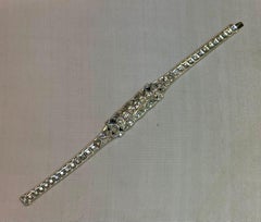 Edwardian Diamond & Sapphire Bracelet