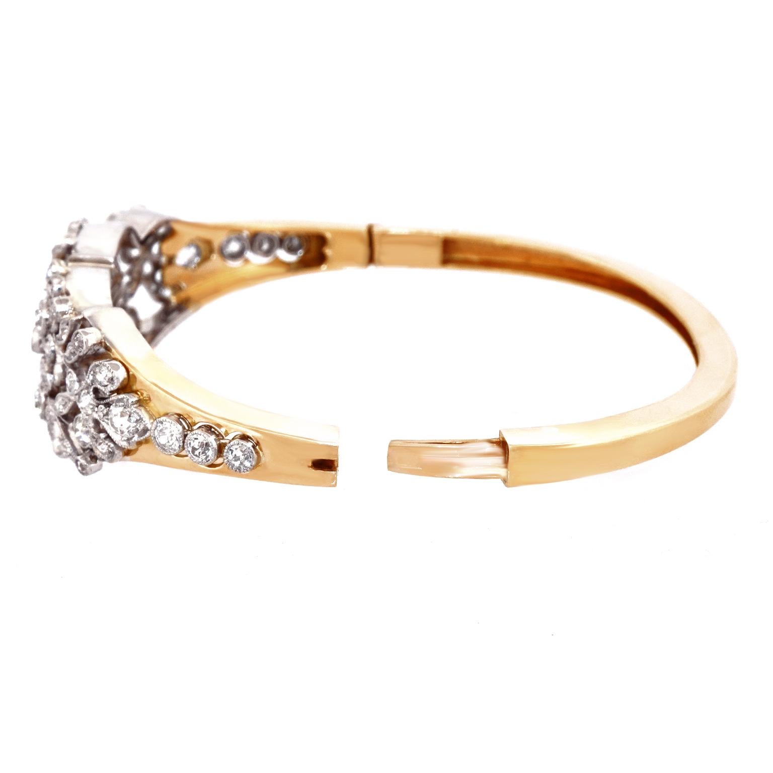 Edwardian Diamond-set Floral Bracelet 4