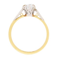 Edwardian Diamond Solitaire Engagement Ring, circa 1910