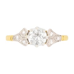 Edwardian Diamond Solitaire Engagement Ring, circa 1910 Edwardian Diamond Solitaire Engagement Ring, circa 1910