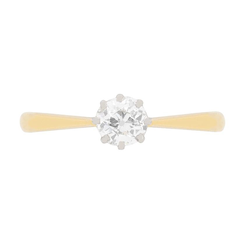 Edwardian Diamond Solitaire Engagement Ring, circa 1910