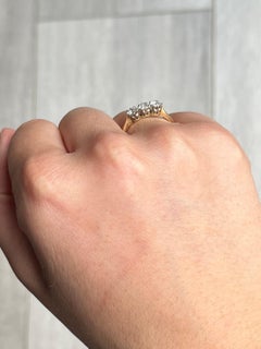 Edwardian Diamond Three-Stone 18 Carat Ring