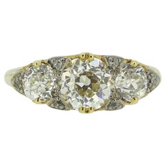 Edwardian Diamond Three Stone Ring