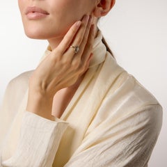 Edwardian 18k Gold Swirl Ring, Old European Cut Diamond, Circa 1910