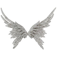 Edwardian Diamond Wing Clip or Brooch