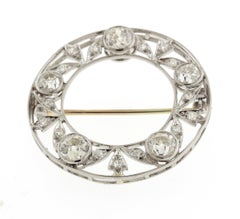 Edwardian Diamond Wreath Brooch