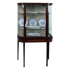 Edwardian Display Cabinet Mahogany Vitrine 1910
