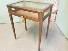 Edwardian Display Cabinet, Table Jewellery etc.