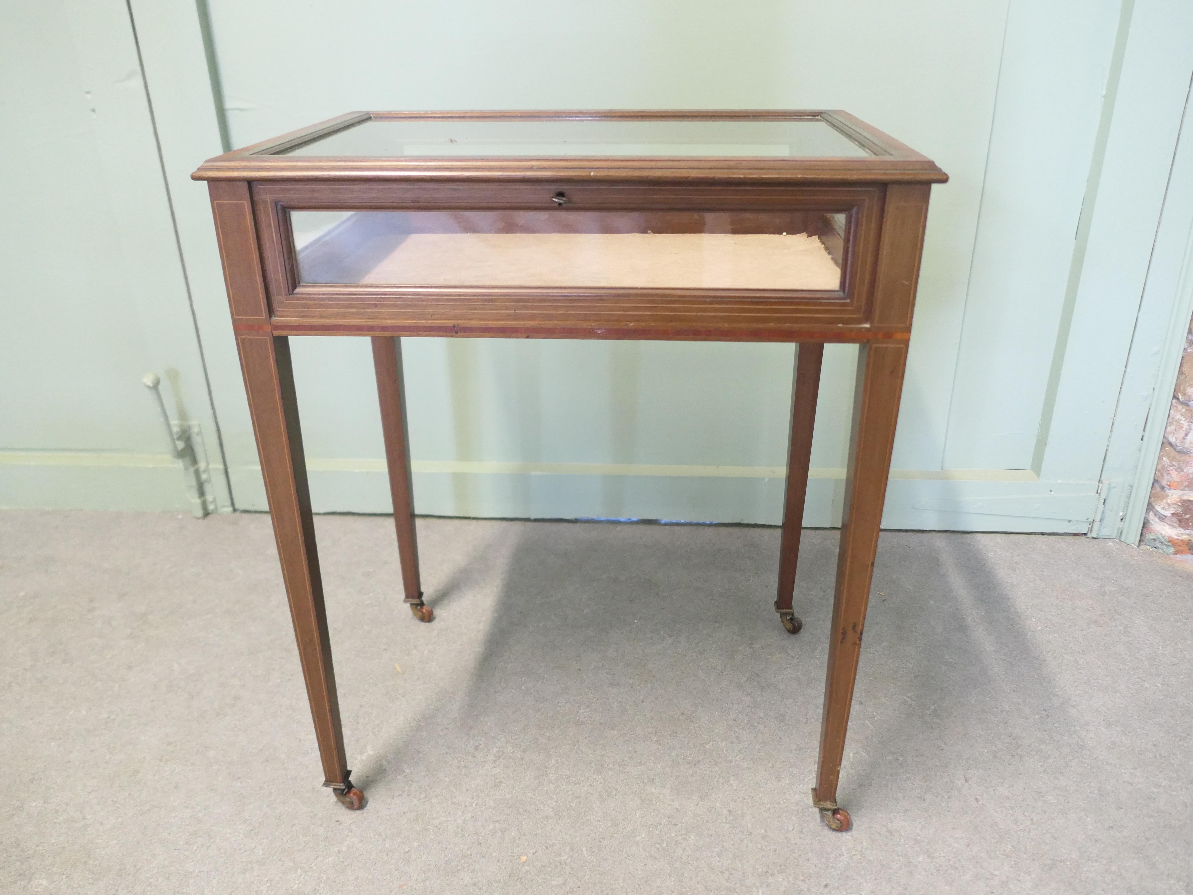 Vitrina eduardiana, joyería de mesa, etc. Eduardiano en venta