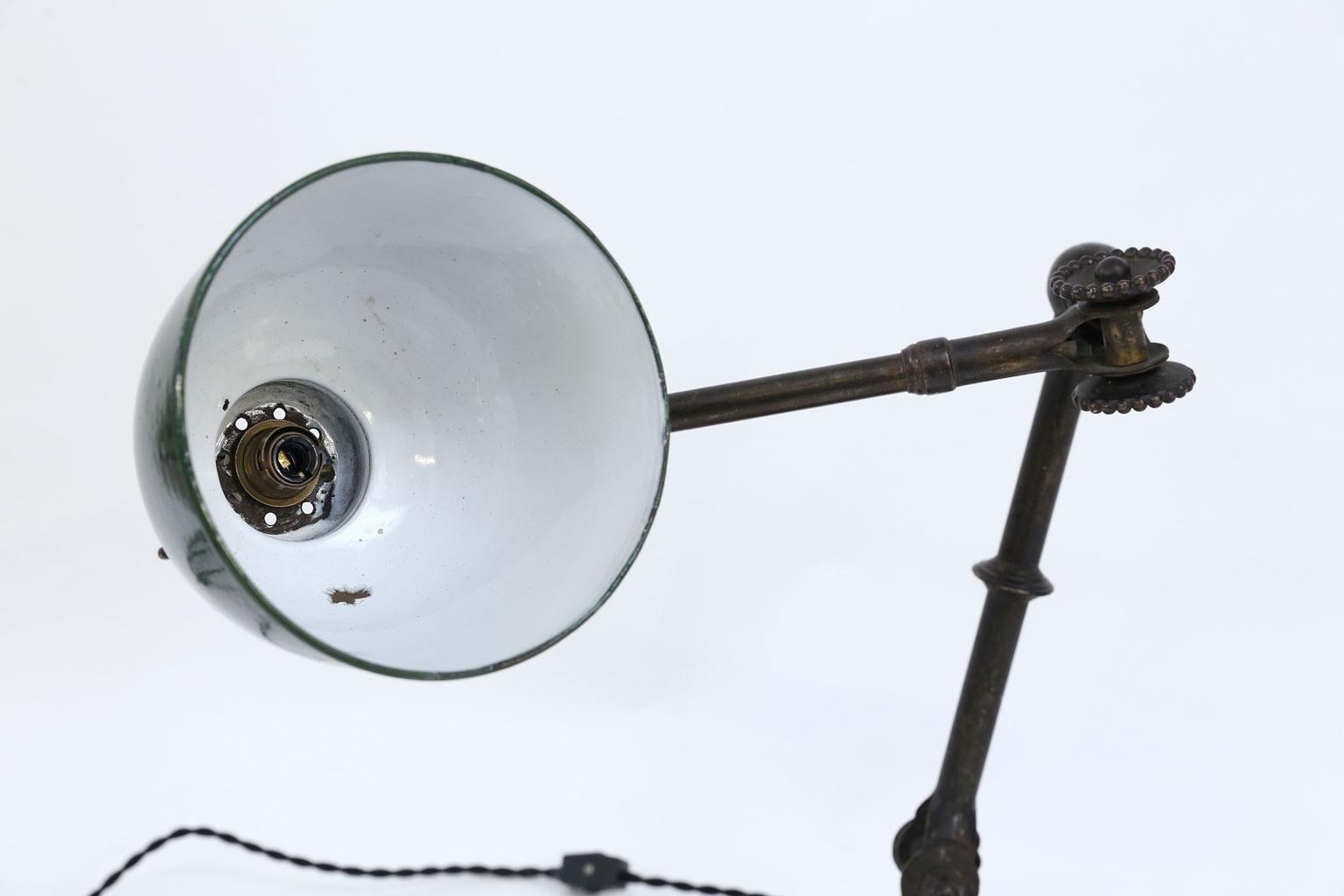 Cast Large-Scale Edwardian Draftsman Lamp