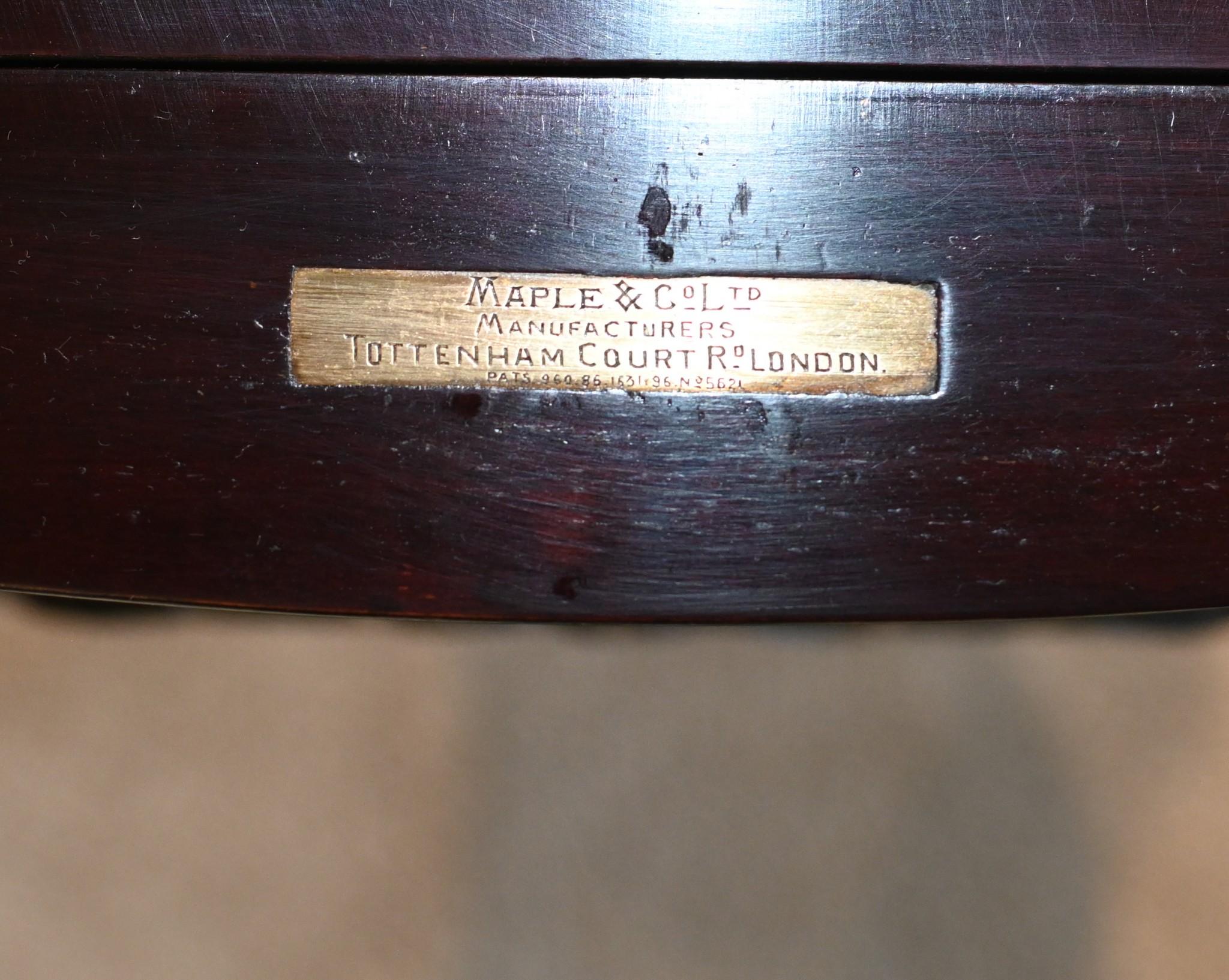 Edwardian Drinks Cabinet Table Maple and Co Tray 1900 1
