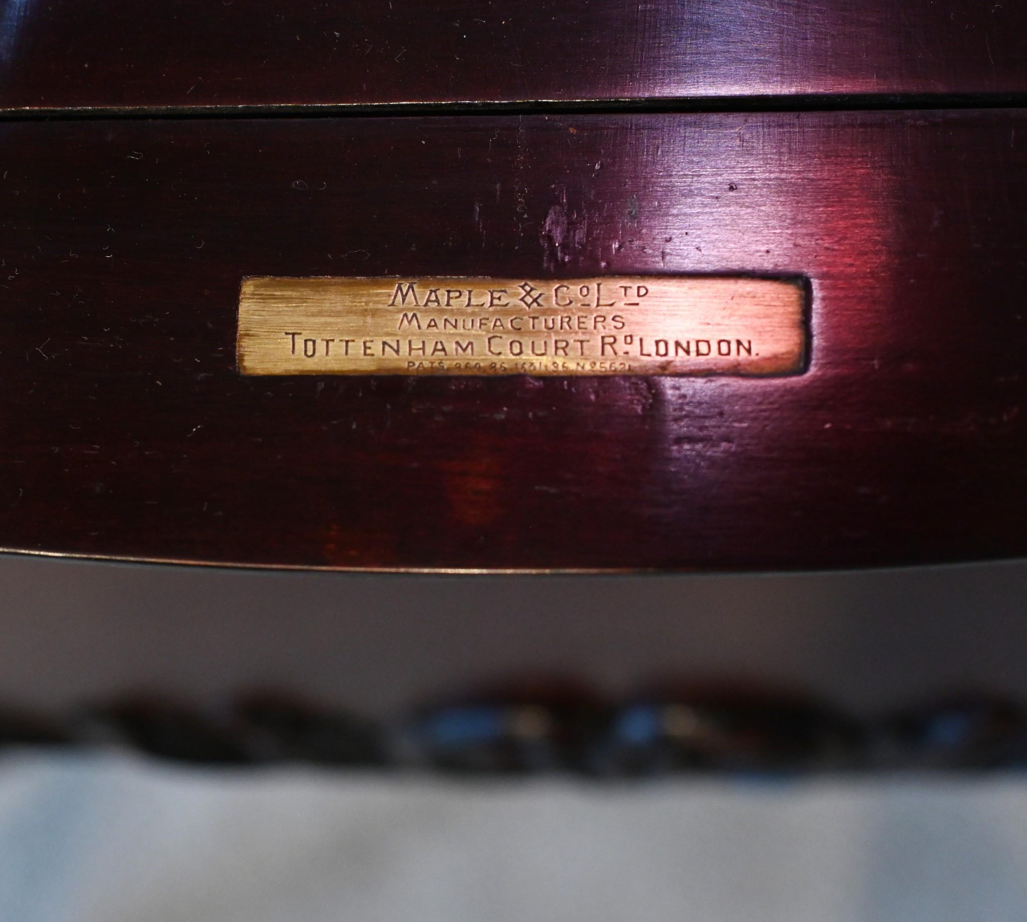 Edwardian Drinks Cabinet Table Maple and Co Tray 1900 2