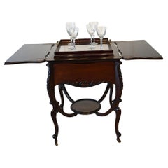 Edwardian Drinks Cabinet Table Maple and Co Tray 1900