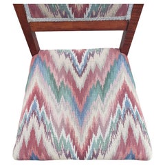 Edwardian Eastlake Carved Mahogany Upholstered Chairs, circa 1920s, a Pair